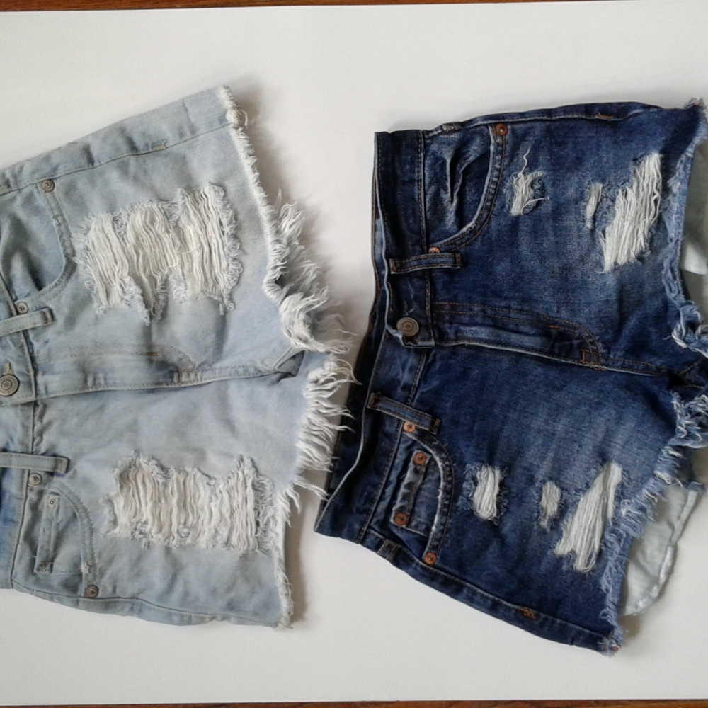 Jean shorts...bundle of two